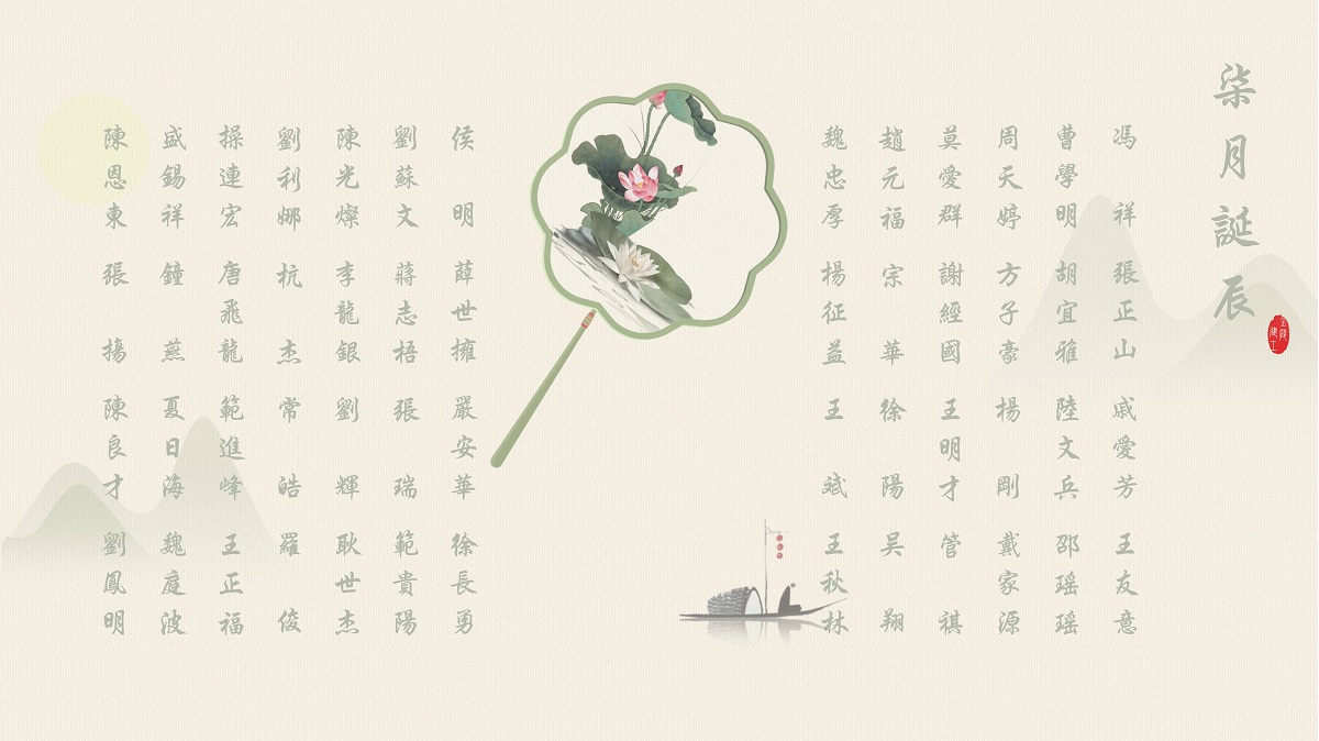 【生日祝福】恭祝7月生日的員工生日快樂！