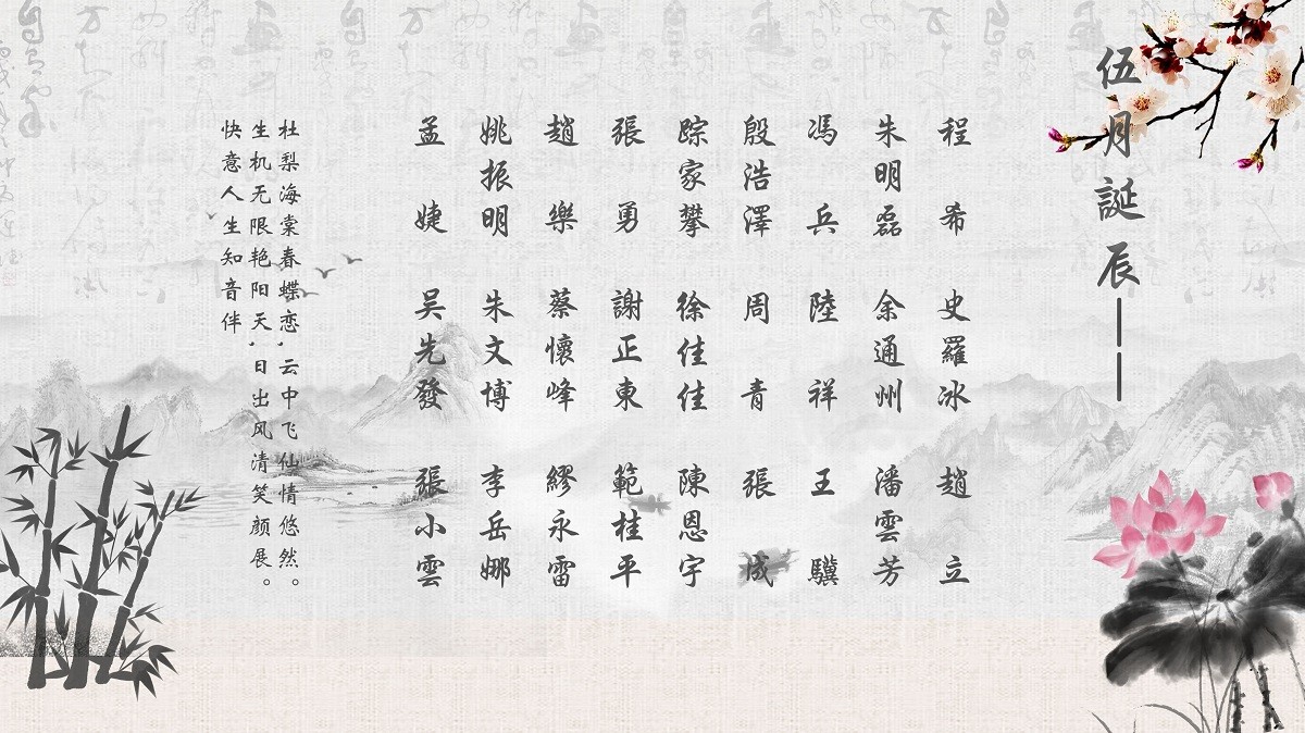 【生日祝?！抗ё?5月生日的員工生日快樂！